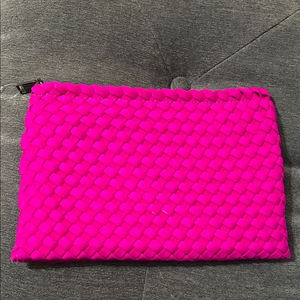 ☀️Sol and Selene Vibrant Magenta Woven Clutch